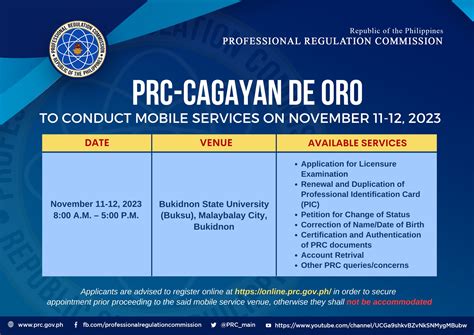 prc cagayan de oro|PROFESSIONAL REGULATION COMMISSION (PRC) – .